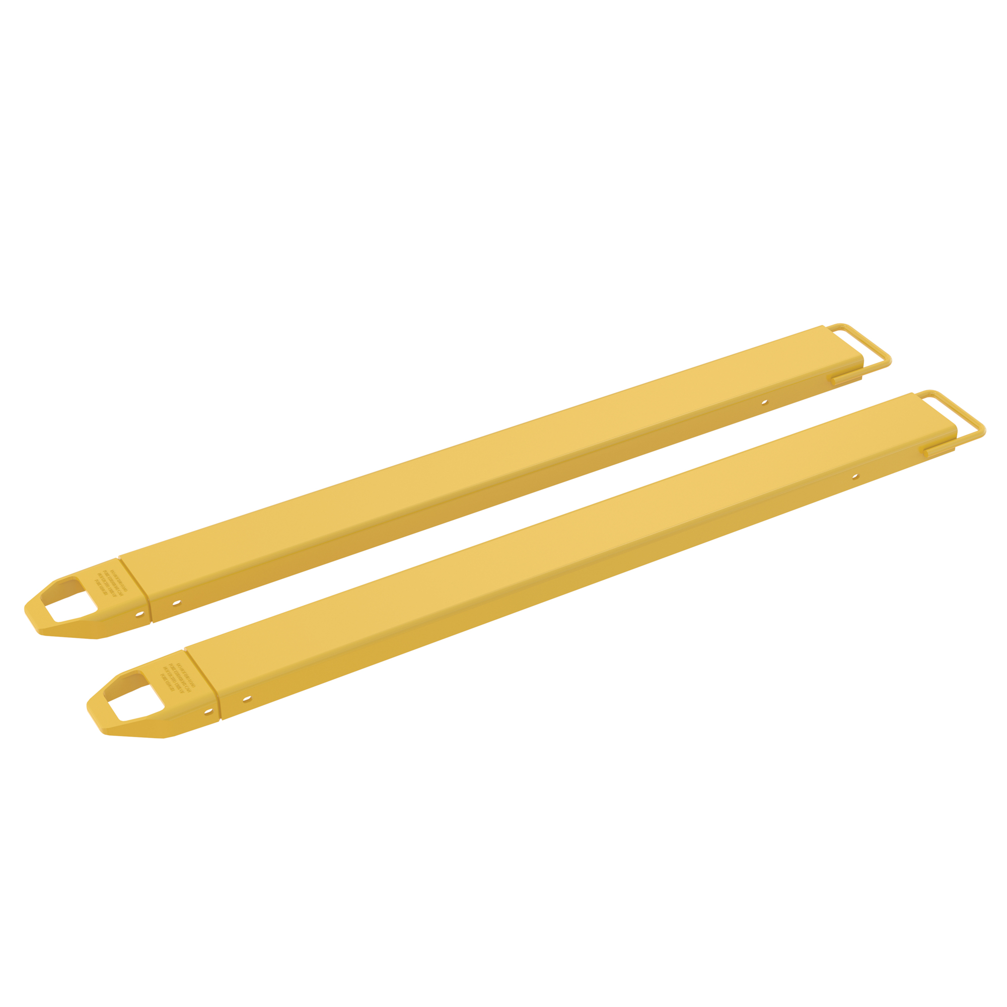Vestil Fork Extensions - 72in.L x 5.5in.W, Loop Style, 4,000-Lb. Capacity, 2-Pc. Set, Model# FE-5-72